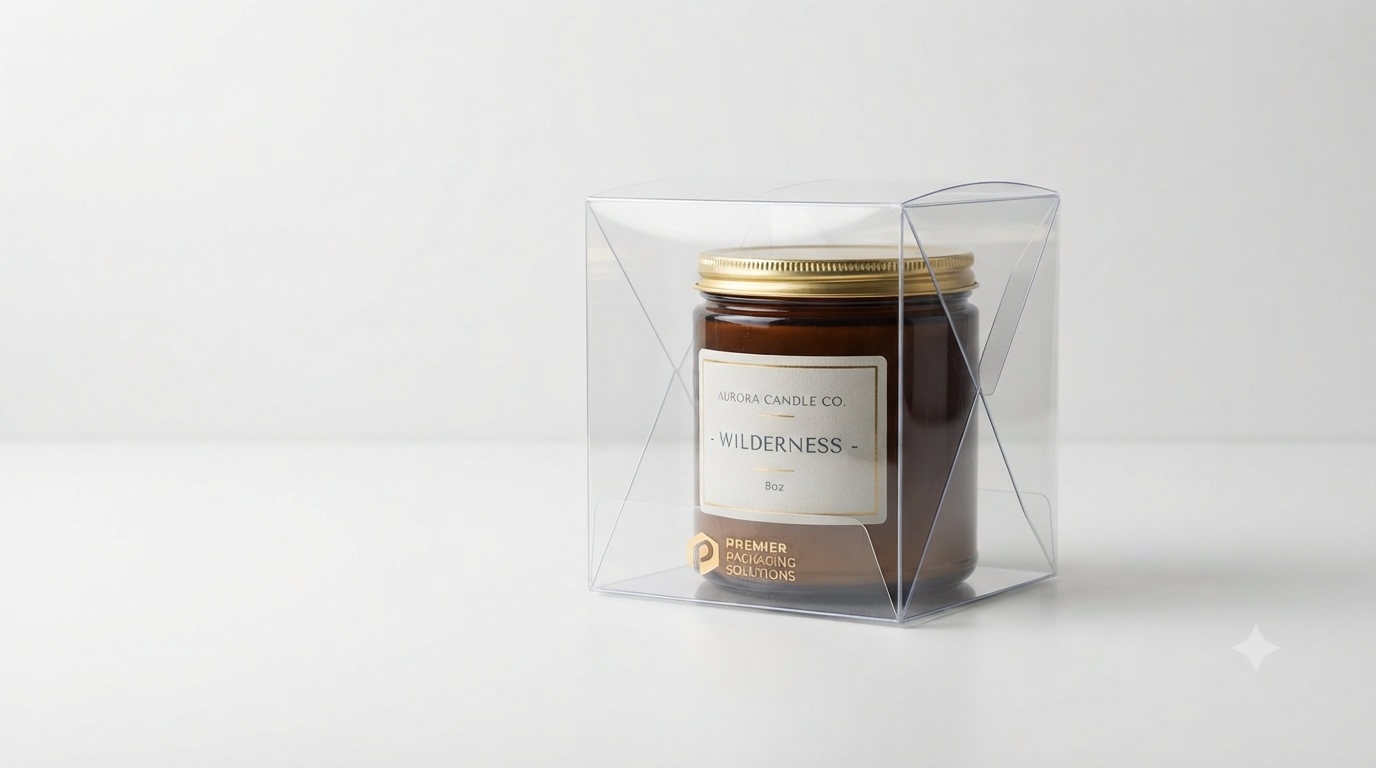 Estuche plástico para velas y cosmética